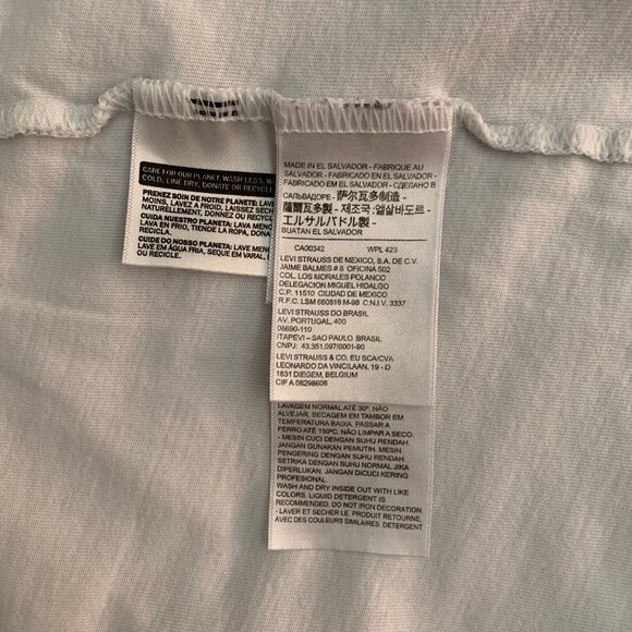LEVI’S Vintage Medium White Crew Neck T-Shirt - Picture 7 of 10